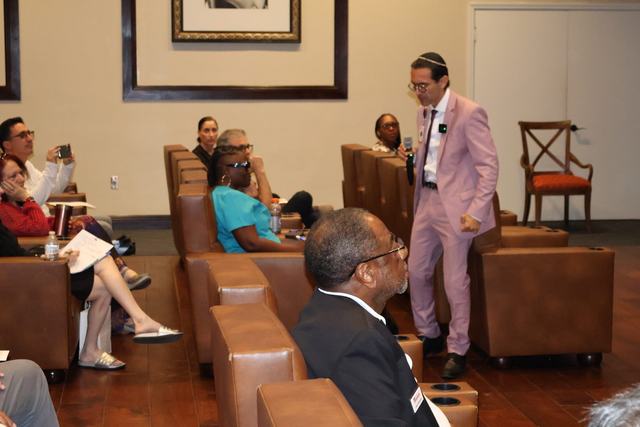 Dr. Erik engaging the audience