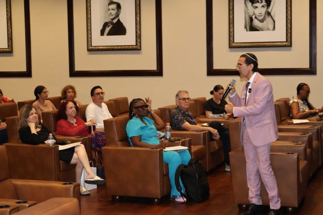Dr. Erik with caregivers in the room