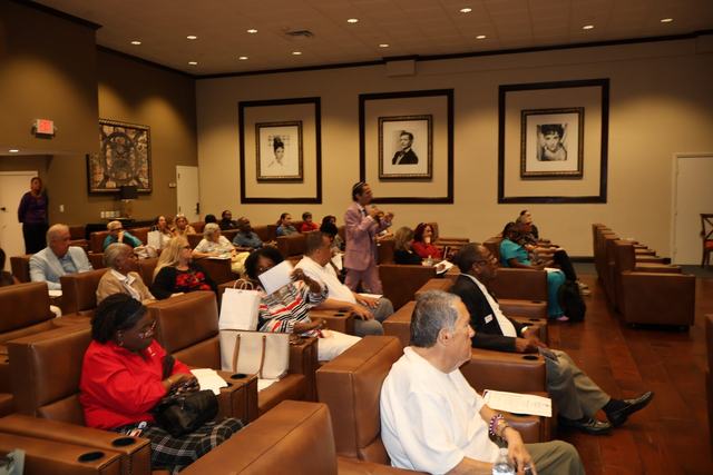 A full room of caregivers